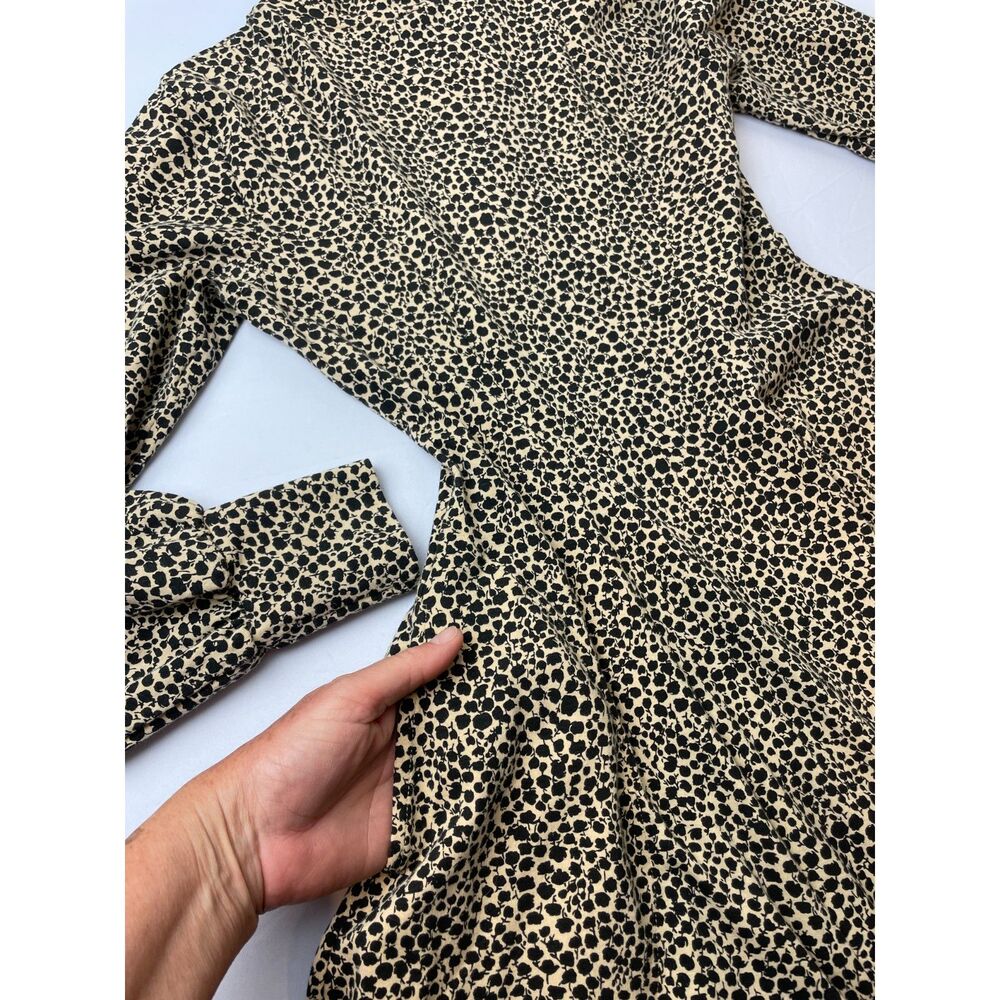 ~ NEW ModCloth M Dress Effie's Heart Cotton Spandex Pockets Long Sleeves Floral - Picture 2 of 15